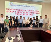 KHOA Y TẾ CÔNG CỘNG – ĐẠI HỌC Y DƯỢC THÀNH PHỐ HỒ CHÍ MINH ĐẾN THĂM VÀ LÀM VIỆC TẠI VIỆN